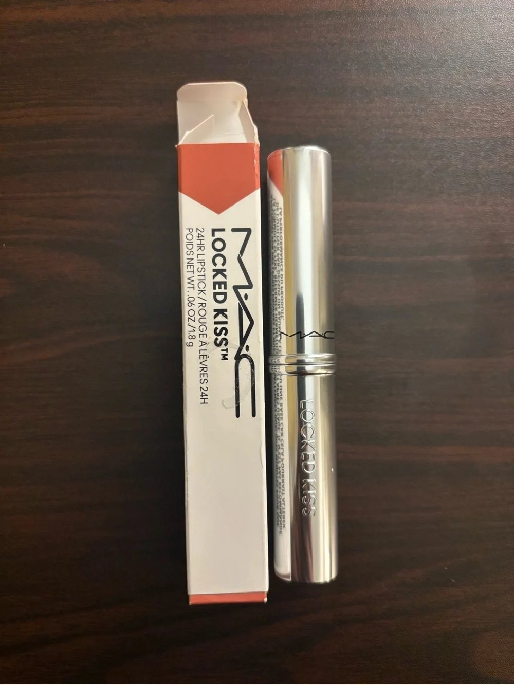 MAC Cosmetics Locked Kiss 24HR Lipstick - Mischief (Pink Nude) - size 1.8g